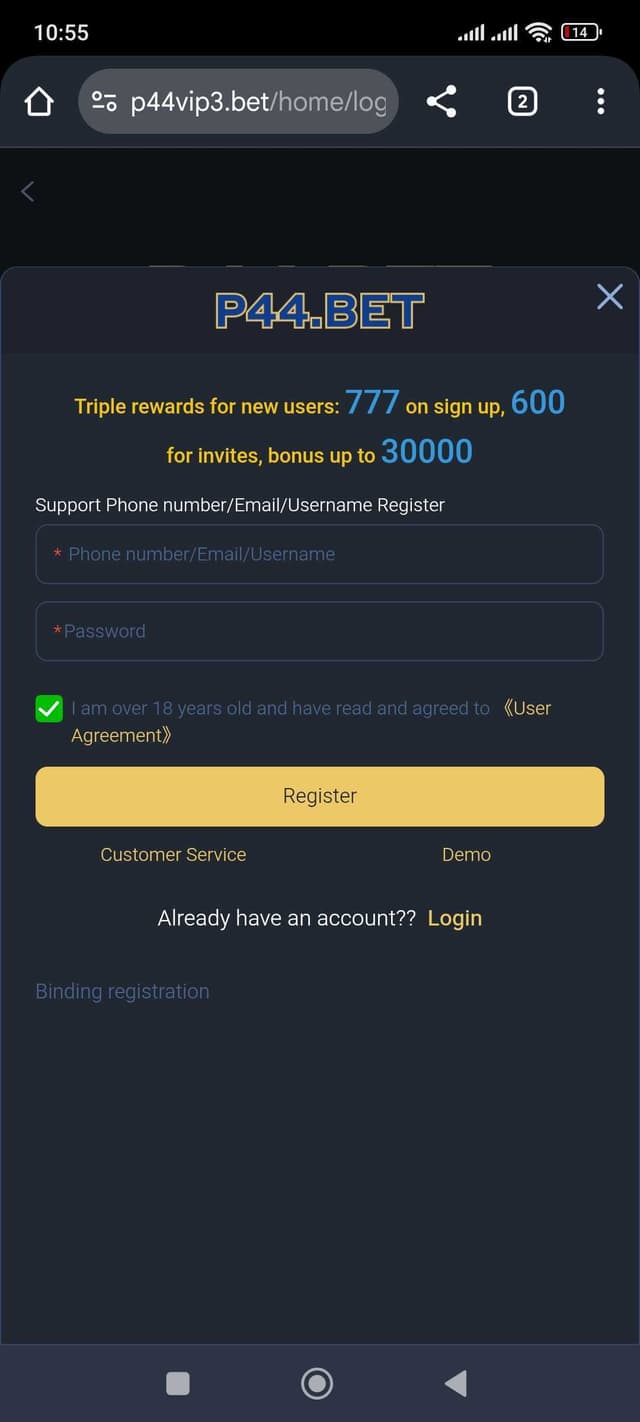 P44 Game - How to download and register