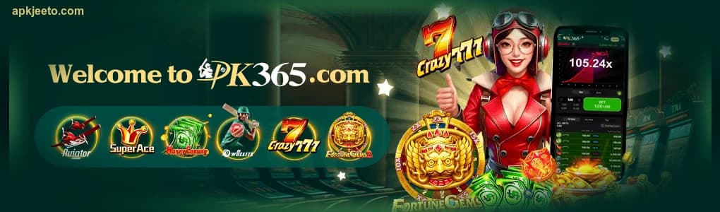 PK365 Game APK Screenshot - Real Money Casino Gaming App
